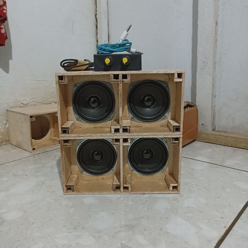 miniatur sound system siap bunyi