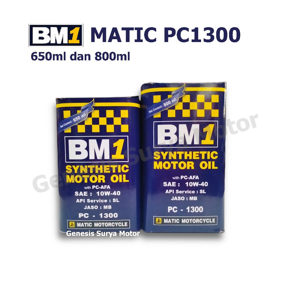 Oli BM1 Matic PC1300 10W40 Pilih Variasi
