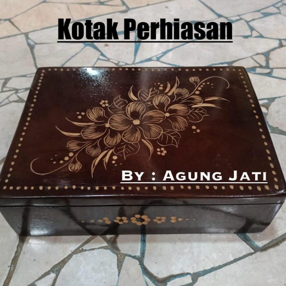 KOTAK PERHIASAN | KOTAK PERHIASAN KAYU JATI | TEMPAT PERHIASAN