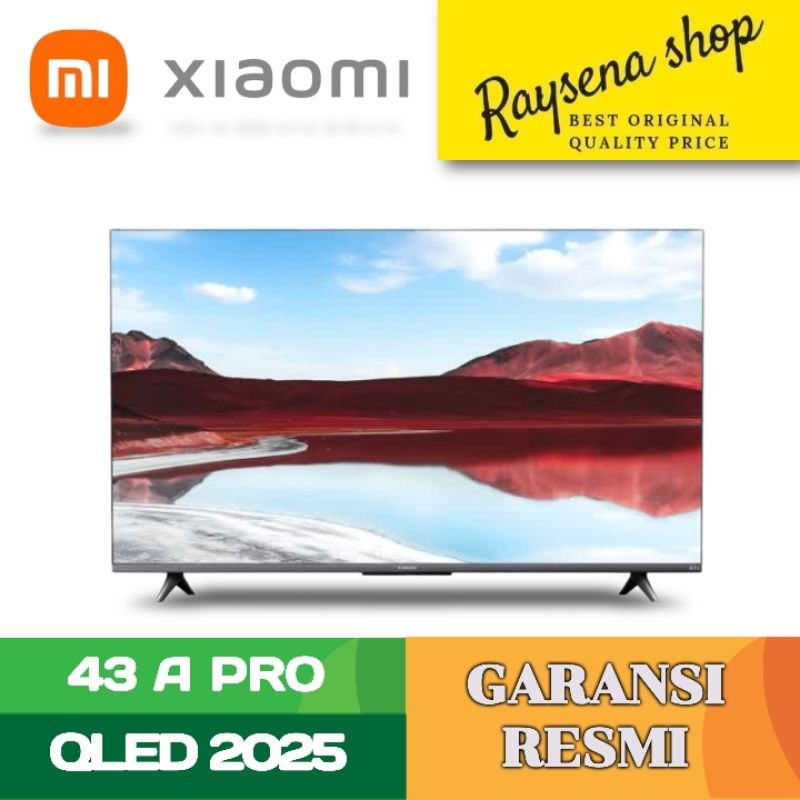 Xiaomi 43 inch Google TV A Pro 43 2025 QLED | Layar QLED 4K | XIAOMI 43 INCH GOOGLE TV 4K UHD QLED