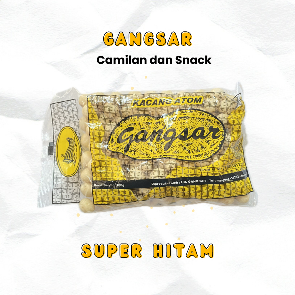 

KACANG ATOM GANGSAR | SUPER HITAM 180gr