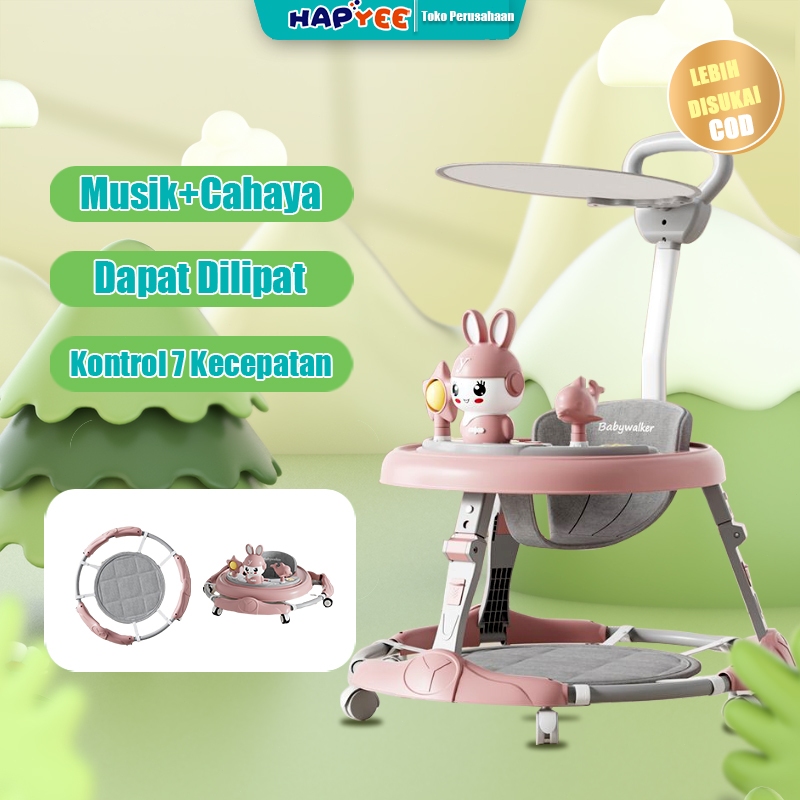 HAPYEE Baby Walker Family Terbaru Sepeda Bulat Bayi Kereta Bayi Belajar Jalan Apollo Bayi Baby Walke