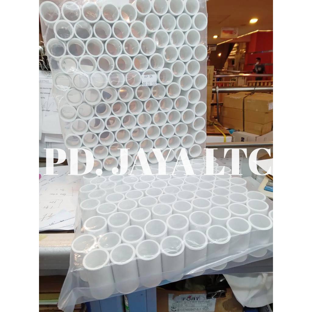 BOSS Sok Pipa - Sock Pipa Listrik Putih 25MM 50Pcs