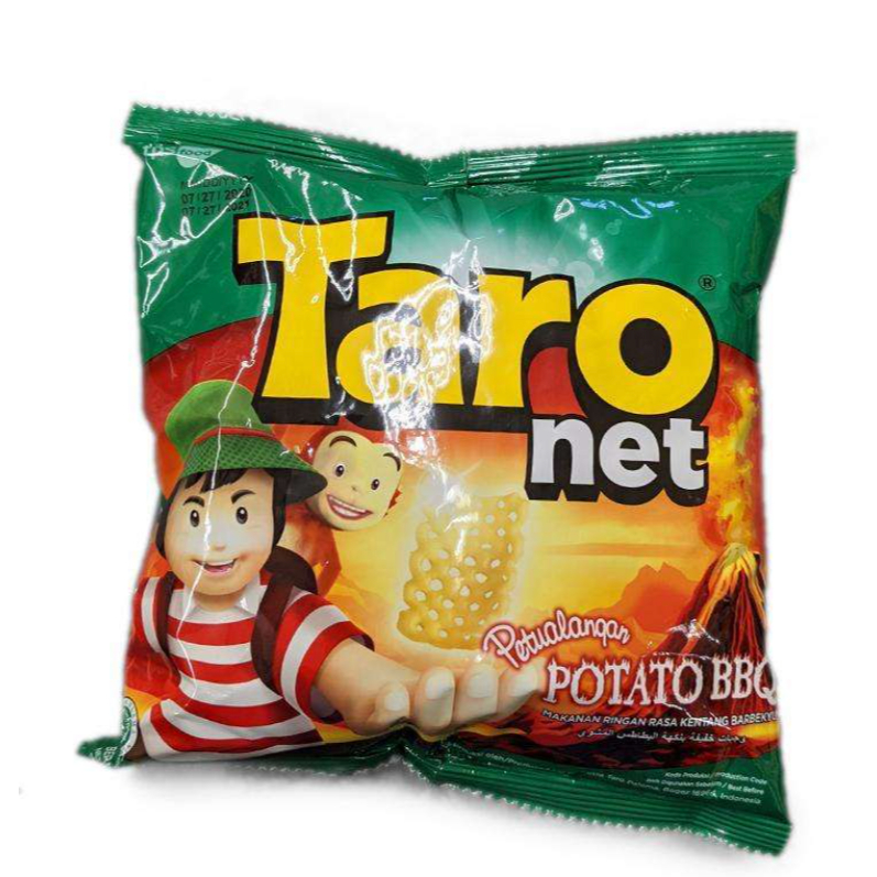 

(packing bubblewrap) Taro Net 8gr satuan / Taro snack BBQ / Taro Barbeque / BBQ snack / Taro BBQ