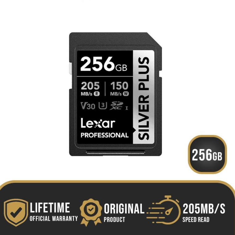 Lexar SDCARD Professional Silver Plus 256GB SDXC