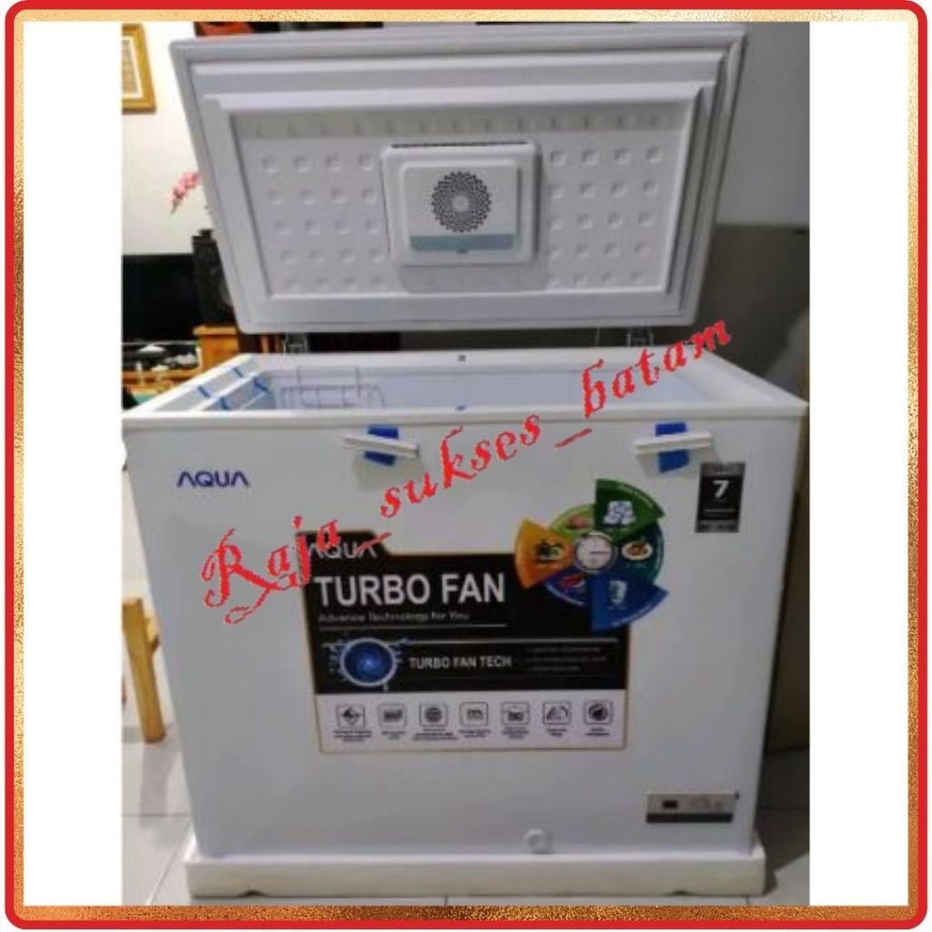 CHEST FREEZER AQUA AQF 220TF KAPS 203L TURBO FAN NO FROST batam