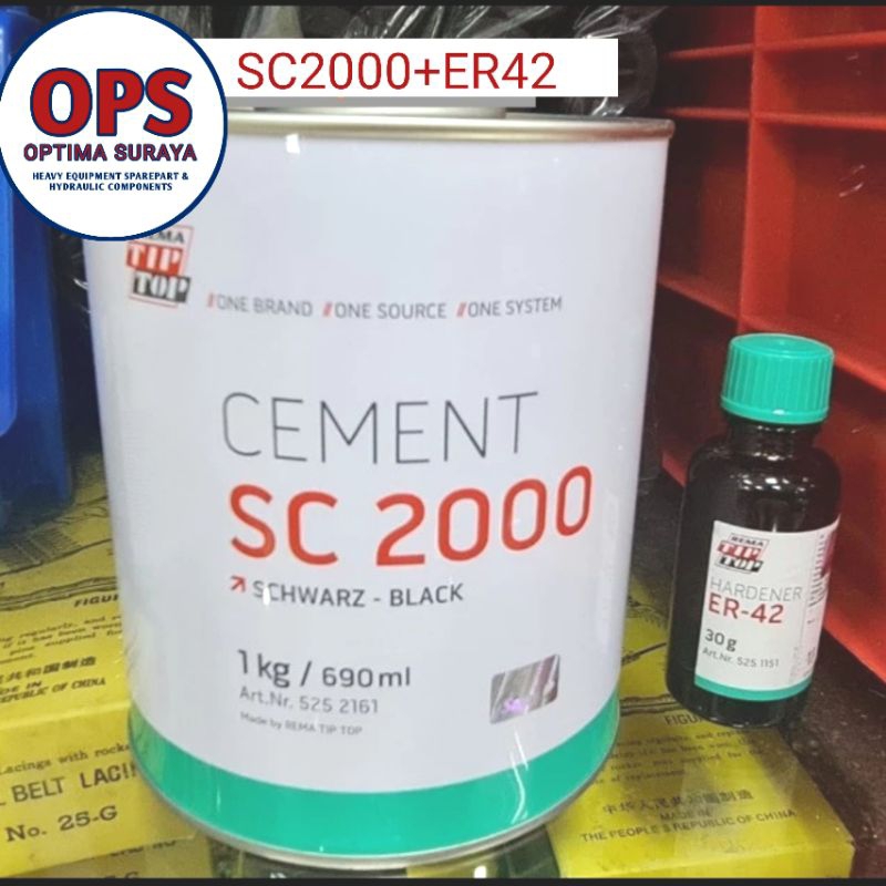 1 paket Lem conveyor SC2000 + ER-42 Lem Lem conveyor SC2000 1kg black + Hardener rema tip top 30 gra