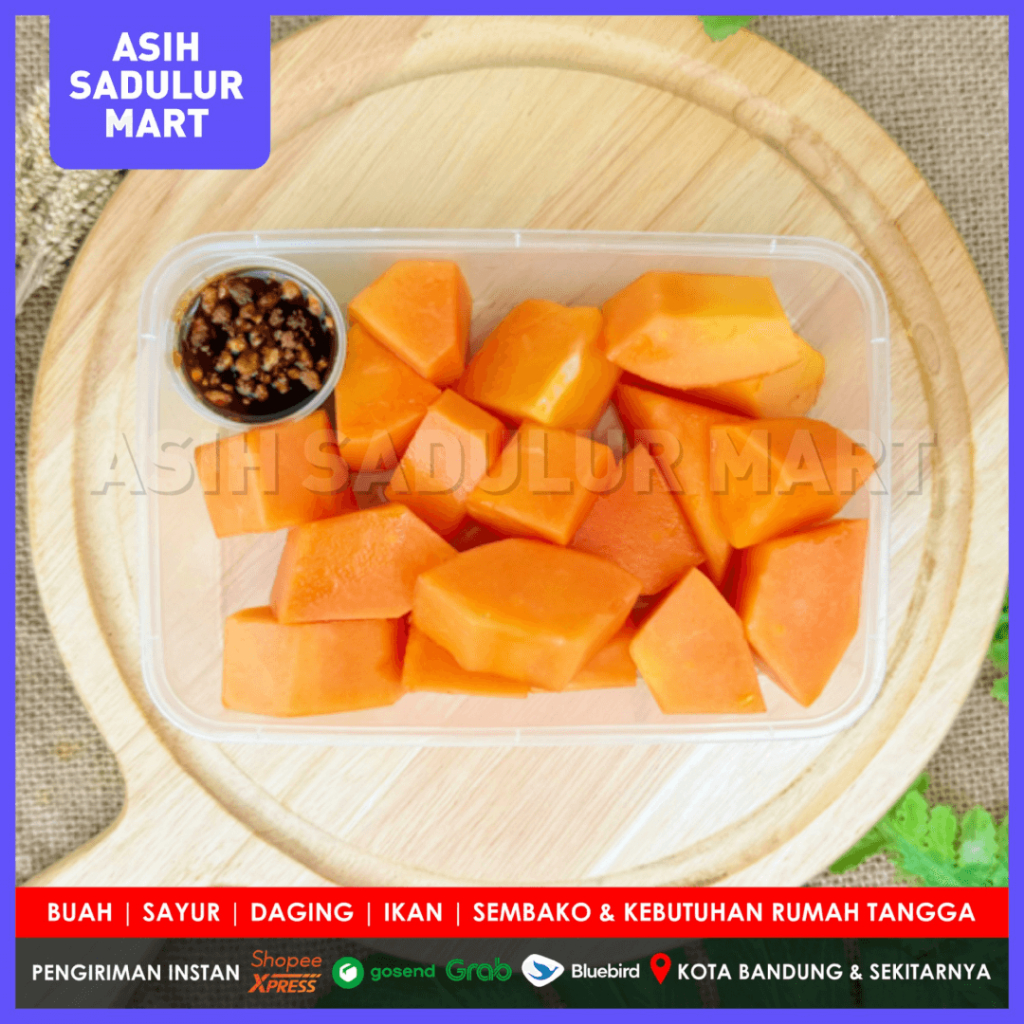 

Buah Pepaya Potong 300gr Promo Grab Gosend Bandung