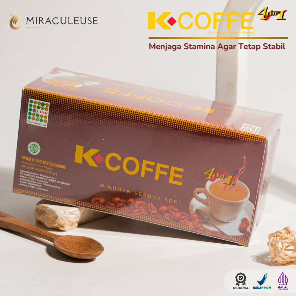 

Kopi Ginseng 4 in 1 K Link | Bukan Kopi Ginseng CNI | K Coffe 4 in 1