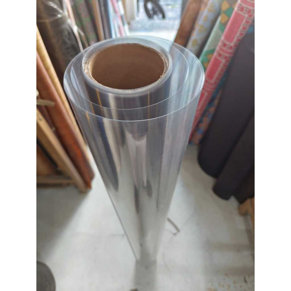 

Plastik Mika Kaku Rigid PVC Bening Lebar @140cm Meteran