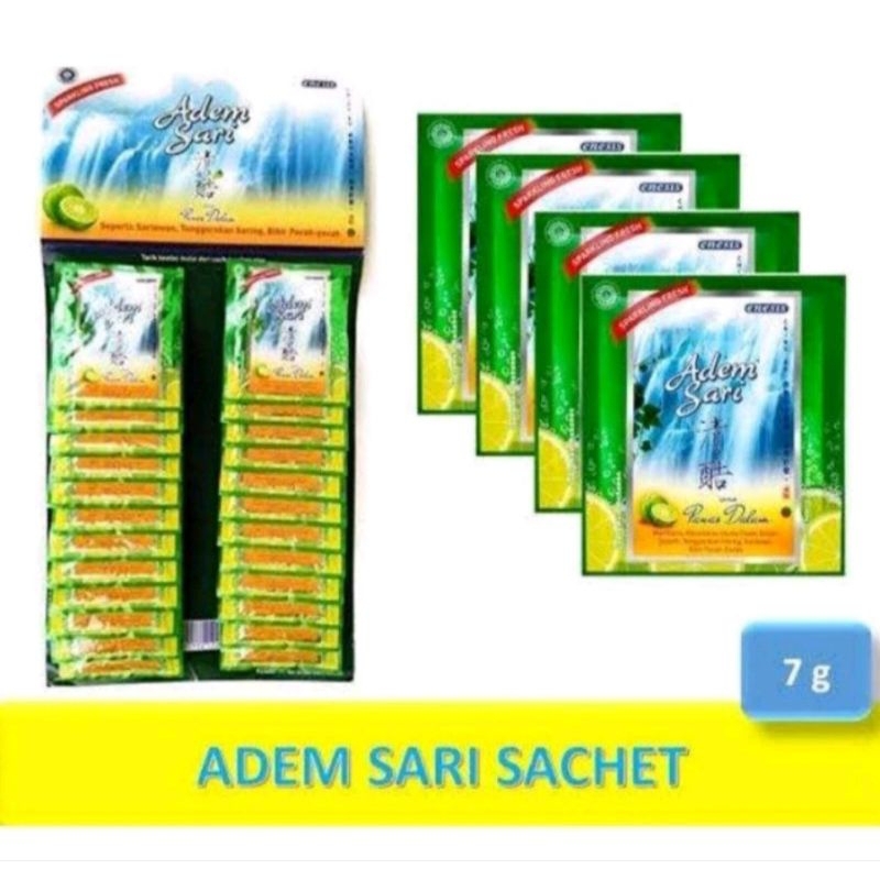 

ADEMSARI SACHET 7GR [HARGA 1 PACK ISI 24 SACHET]