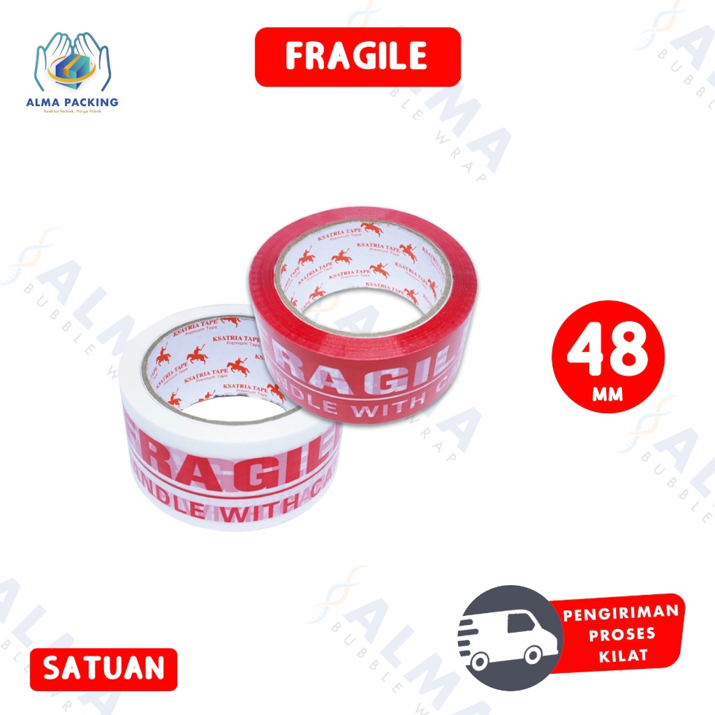 

Lakban OPP Tape / Lakban Fragile Tape 60 Yard