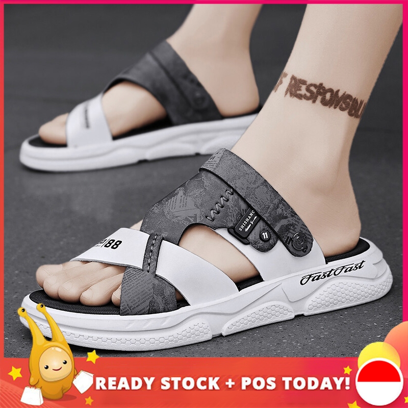 Sandal Karet Sandal Slop Pria-Sandal Pria Kekinian-Sandal Cowok Kekinian-Sandal Pria-Sandal Gunung