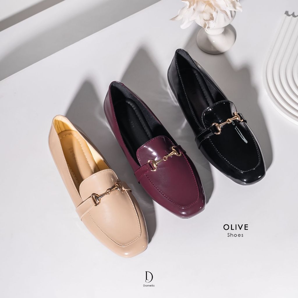 Damelia Olive Flat shoes Original by DAMELIA MELSTORE JKT