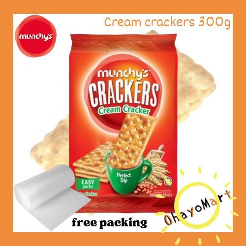 

Munchys Cream Crackers / Munchy's Krim Kraker / Biskuit Krim 300grm