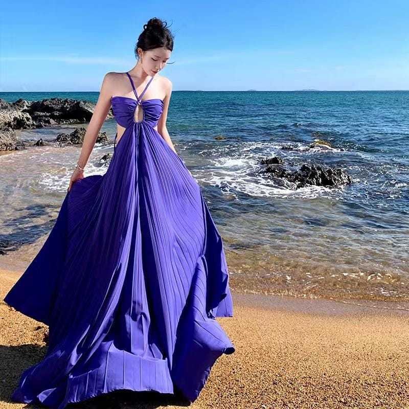 𝐑𝐄𝐀𝐃𝐘 𝐒𝐓𝐎𝐂𝐊 𝐒𝐀𝐅 - KATSUMI purple dress woman premium / dress prewedding / maxi dress wanita / korean