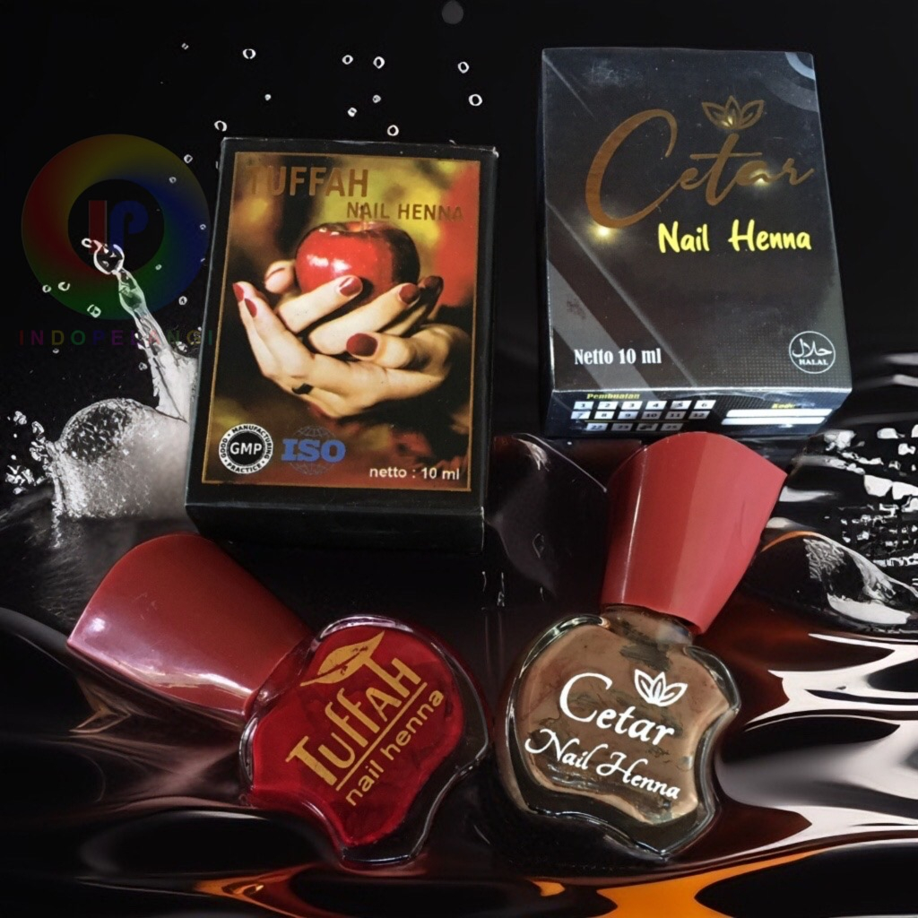 Tuffah Vs Cetar nail henna kutek halal muslimah hena cat kuku kutek gel inai kuku kitek halal kutex 