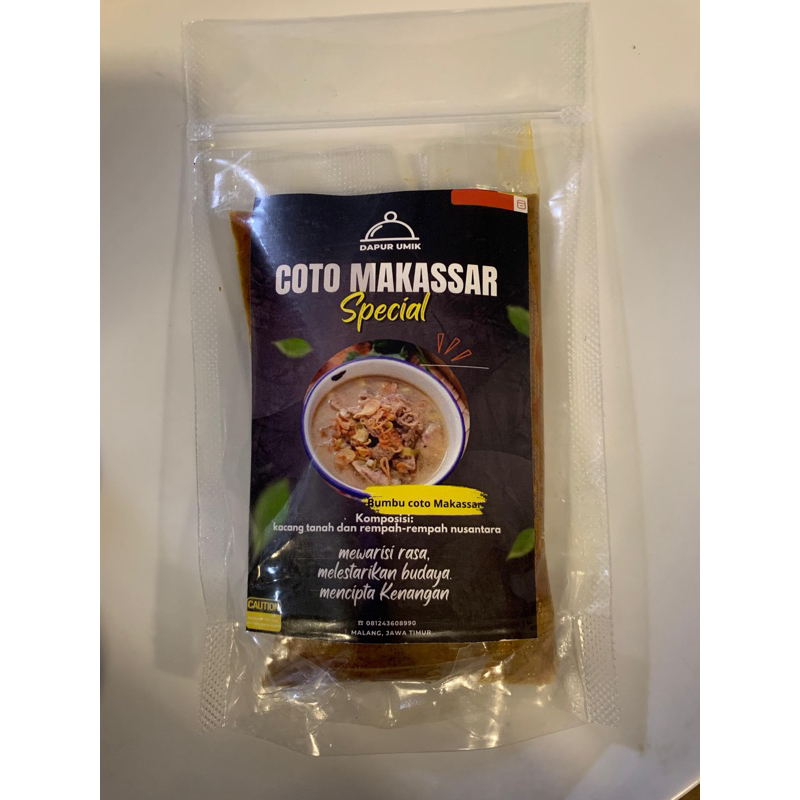 

200 gr Bumbu COTO MAKASSAR special Dapur Umik 100%Halal