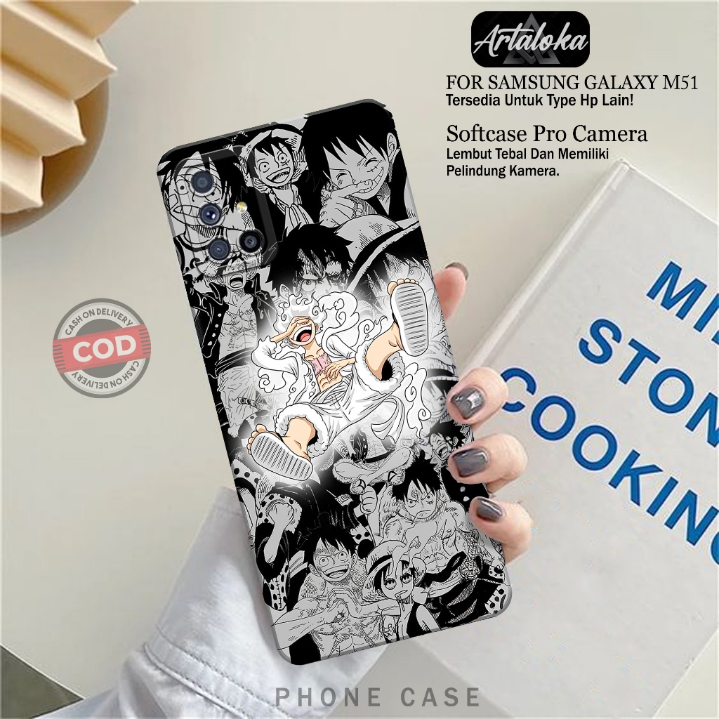 Softcase Hp Samsung Galaxy M51 Fashion Case Anime Case Samsung Galaxy M51 Silikon TPU Pro Camera Cas