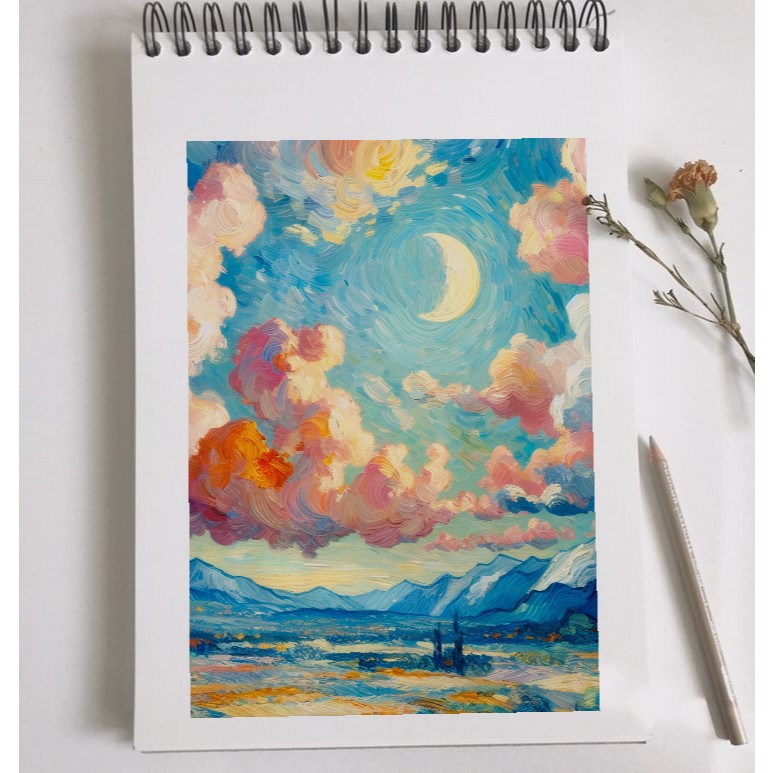 

[TERBARU] Sketchbook A5 Buku Gambar A5 Buku Sketsa Vertikal Jilid Spiral 45 Lembar / 90 Halaman