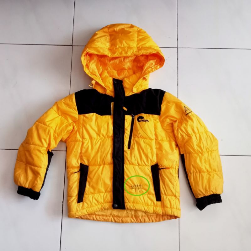 Jaket gunung bulu angsa nepa anak