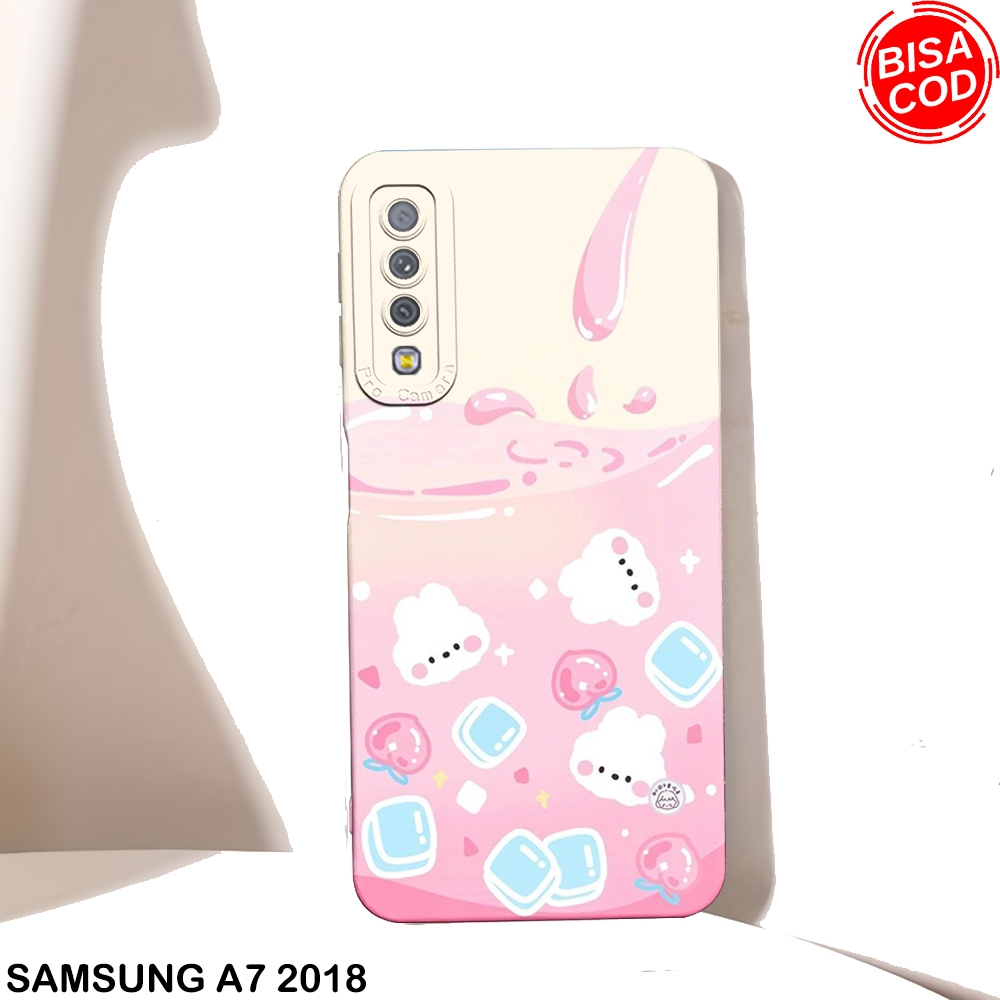 Case Samsung A7-2018 - Casing Samsung A7 2018 - Case Hp - Casing Hp Softcase - Samsung A7 2018 - Sil