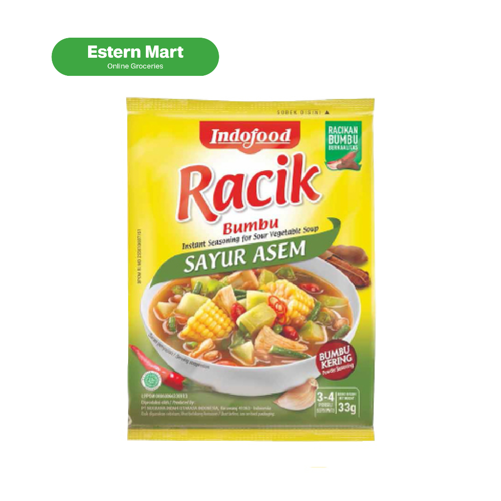 

Indofood bumbu racik sayur asem | bumbu instan sayur asem | bumbu bubuk sayur asem