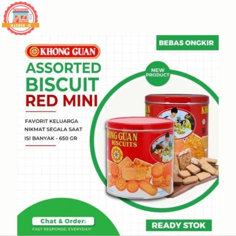 

Khong Guan Assorted Biskuit Red Mini 650g