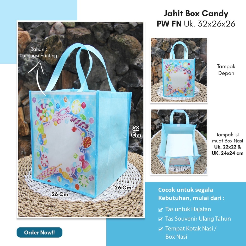 

GOODIE BAG LAMINASI 32X26X26