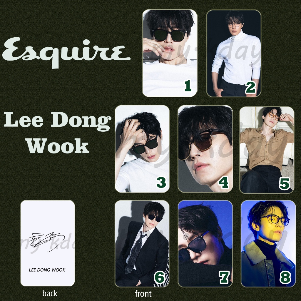 PCA-0205, Unofficial Photocard Lee Dong Wook Es quire 2 sisi