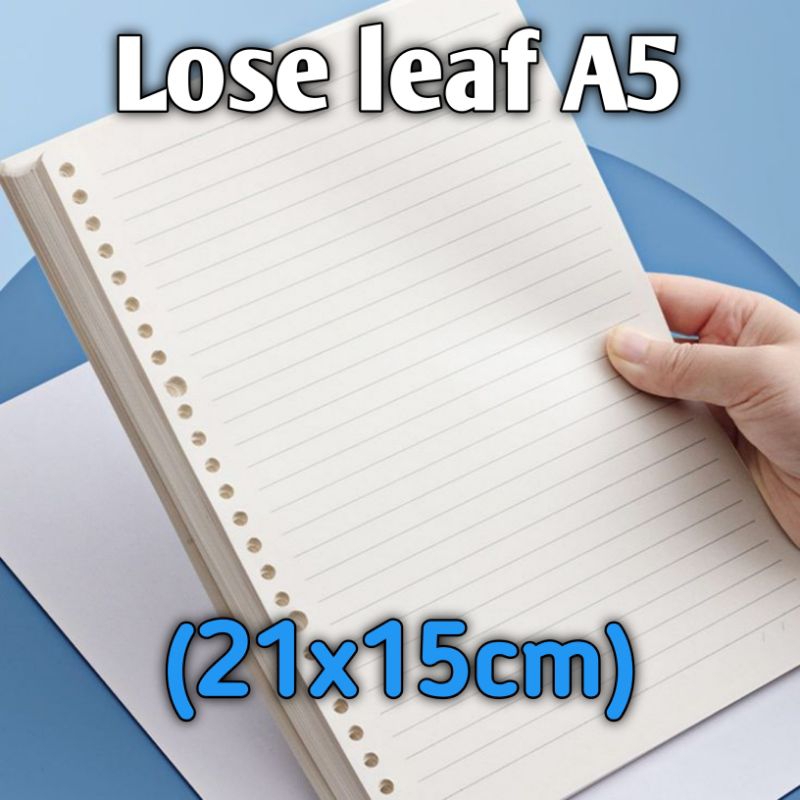 

LOOSE LEAF A5/BINDER A5/30 LEMBAR/KERTAS ISI ULANG A5/MURAH/STATIONARY