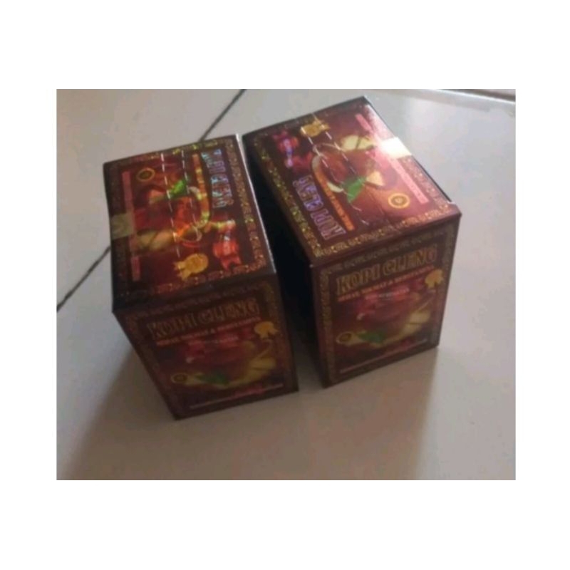 

paket 2 box isi 20 sachet kopi bubuk instant untuk cling clong clen9