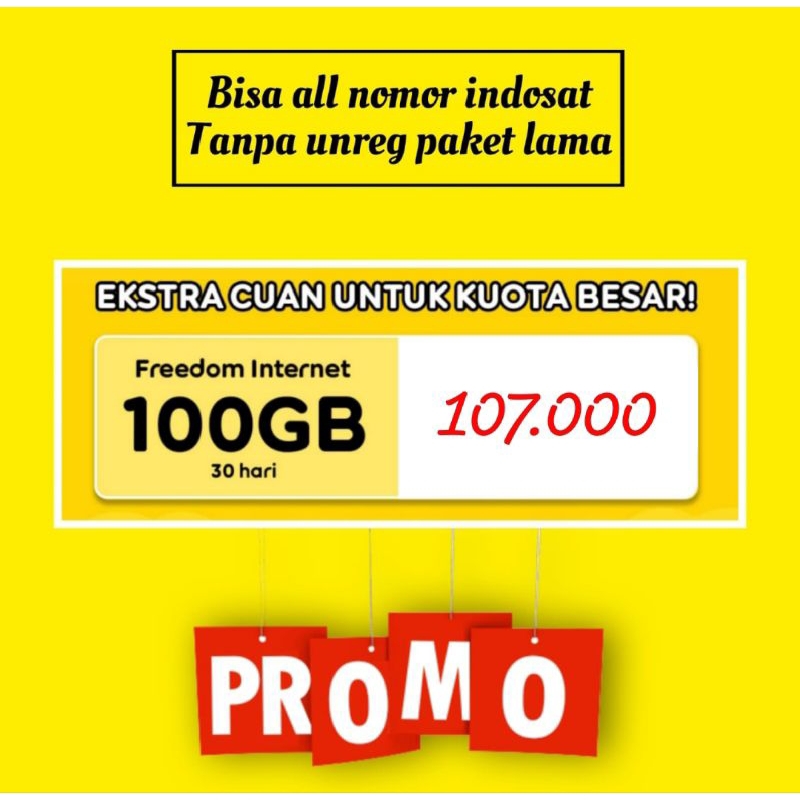 Paket Data Indosat Fredom 3GB 4GB 10GB 18GB 25 50GB 30Hari / PAKET DATA UNLIMITED INDOSAT TERMURAH