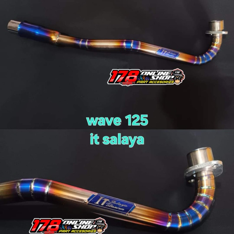 leheran pipa knalpot Titanium original it salaya wave125/ supra125,kharisma