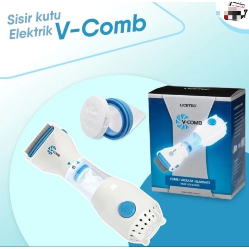 Sisir Kutu Elektrik VCOMB / Sisir Kutu Rambut Elektrik V-COMB / Vacuum Kutu Rambut Elektrik V COMB