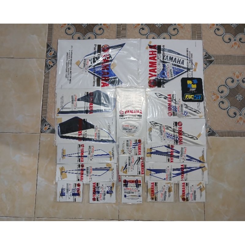 Striping original yamaha vixion new 2013 livery gp biru putih