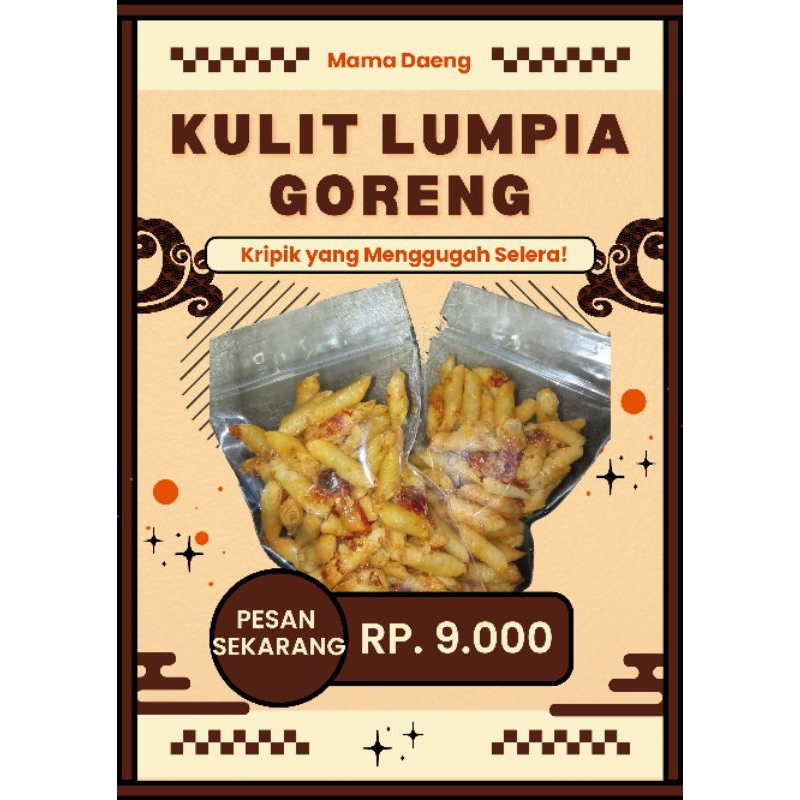 

ENAK NI! Kulit Lumpia Goreng Daun Jeruk Pedas Manis (150 gram)