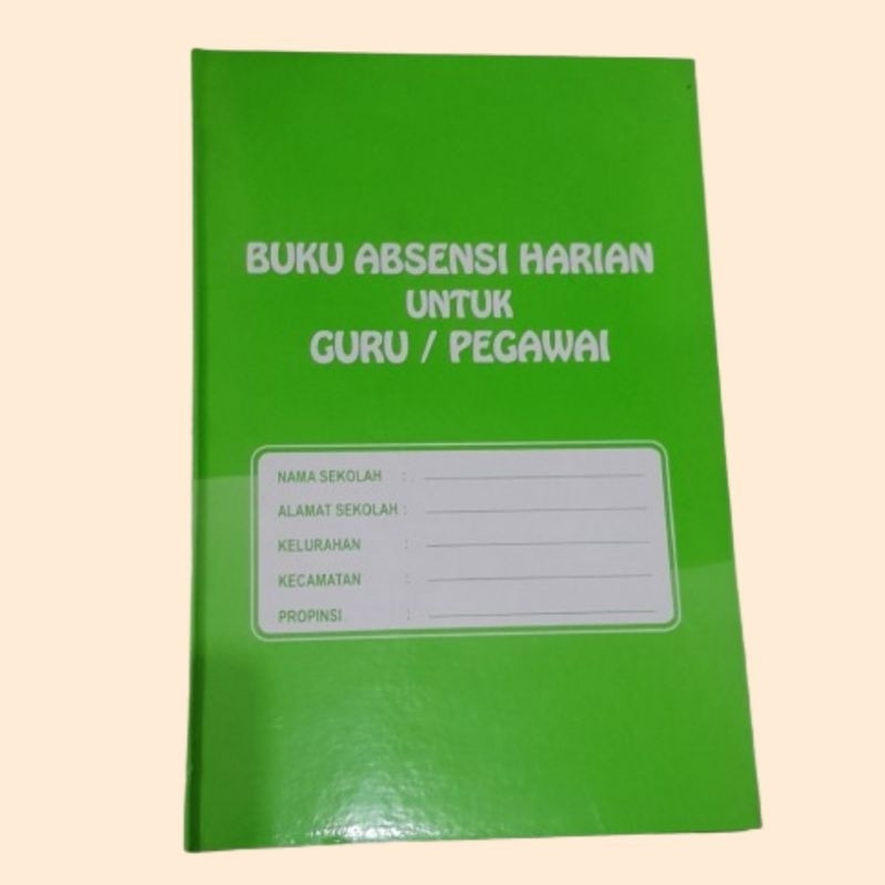 

buku absensi harian untuk guru dan pegawai