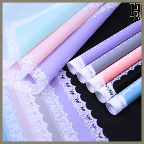 

Kertas Buket Bunga MOTIF RENDA LACE BORDER Cellephone Flower Wrapping Paper 6175