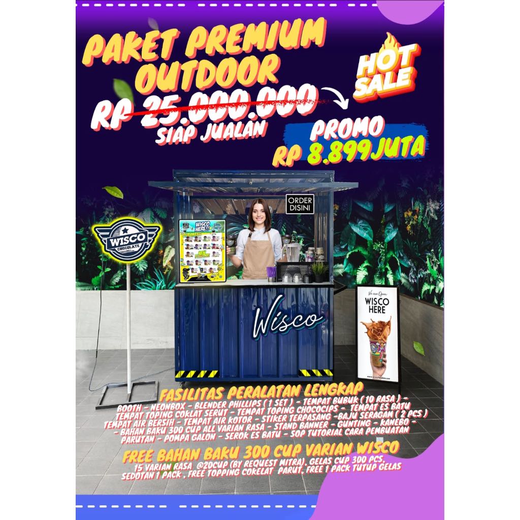 

Paket PREMIUM OUTDOOR - WISCO CHOCOLATE INDONESIA - Kak Suci (BANTUL)