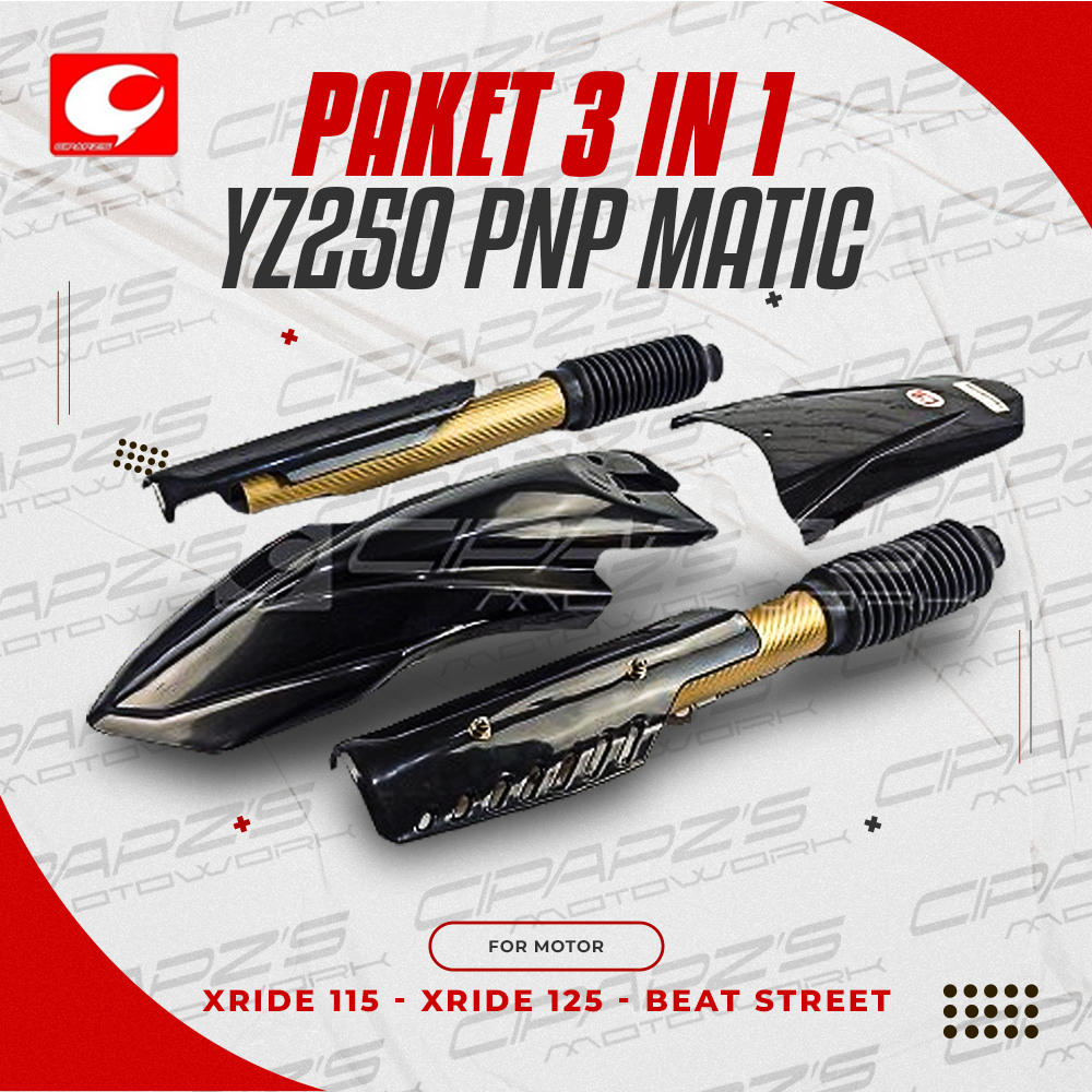 Paket Spakbor Depan Covershock Tail 3 in 1 Spakbor YZ250 PNP Spakbor X-Ride Beat Cipapzs Motowork