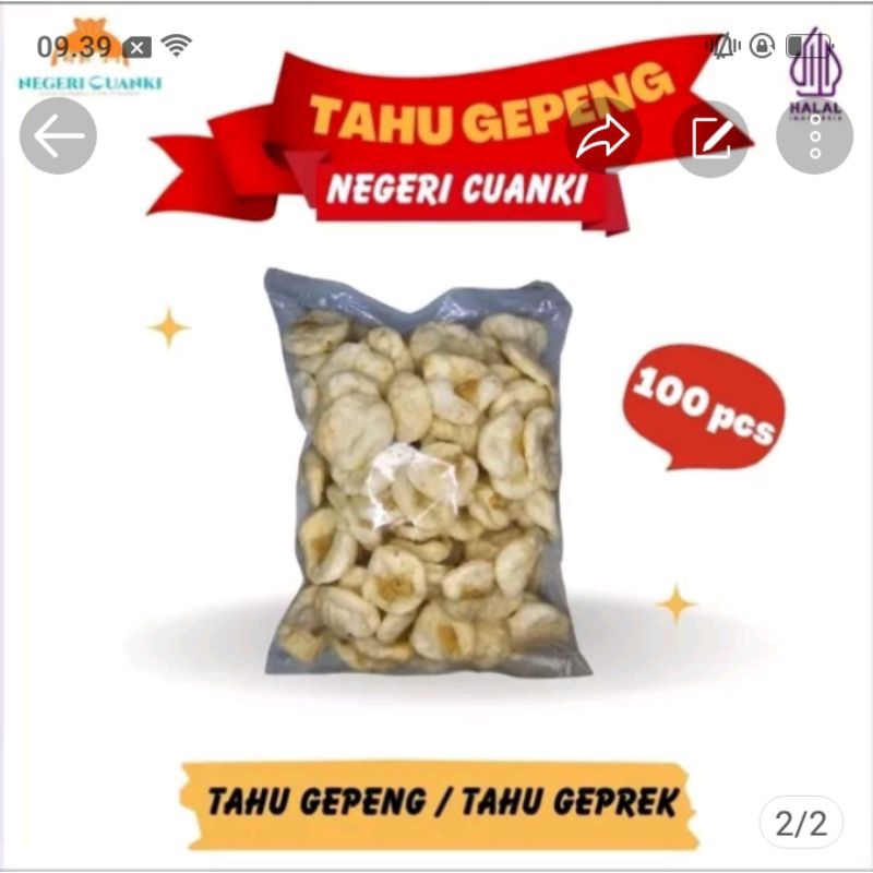 

Tahu gepeng isi 100 pcs toping seblak Baso Aci bakso cuanki mie ayam mie instan baso malang bakso sapi