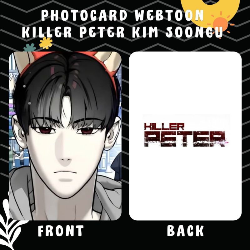 PHOTOCARD WEBTOON KILLER PETER KIM SOONGU TERMURAHH