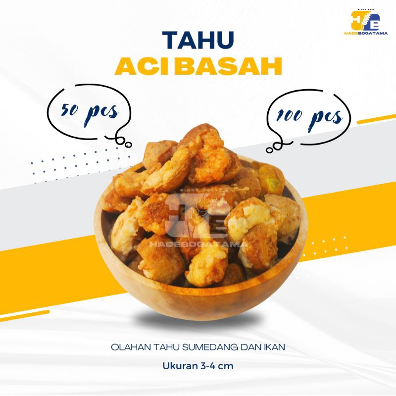 

Tahu Aci Basah isi 100 dan isi 50 buah (Bks)