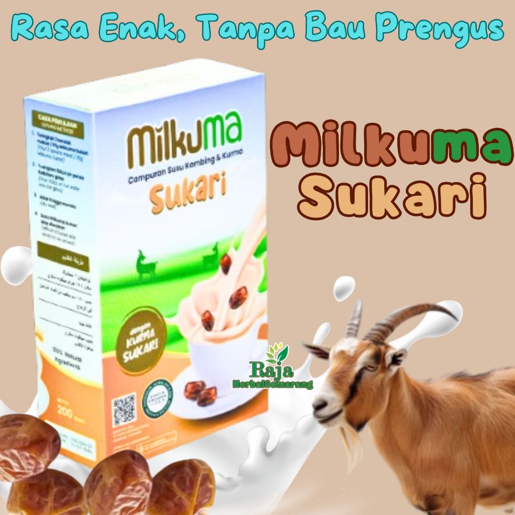 

Milkuma Sukari 200 Gr Susu Kambing Etawa Bubuk Plus Kurma Sukari Asli Original Lezat Berkhasiat Bagi Tubuh