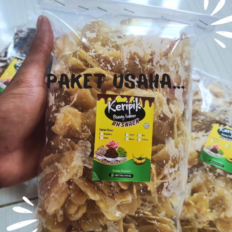 

Keripik Pisang Lumer Paket Usaha Jumbo 1 Kg