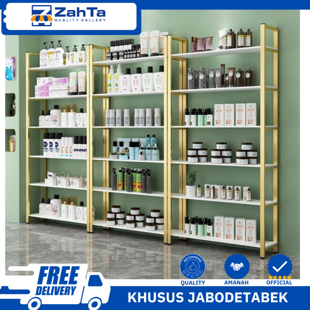 ZAHTA - RAK DISPLAY TOKO KOSMETIK 3IN1 RAK 1 SET