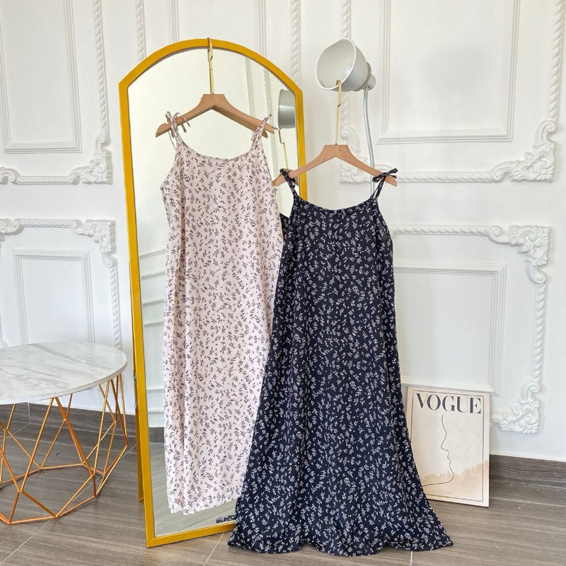 YUBI OVERALL / SLOPPY DRESS / OVERALL DRESS MOTIF FLORAL // JEJU KOREAN OVERALL - HIMARI DRESS KOREA