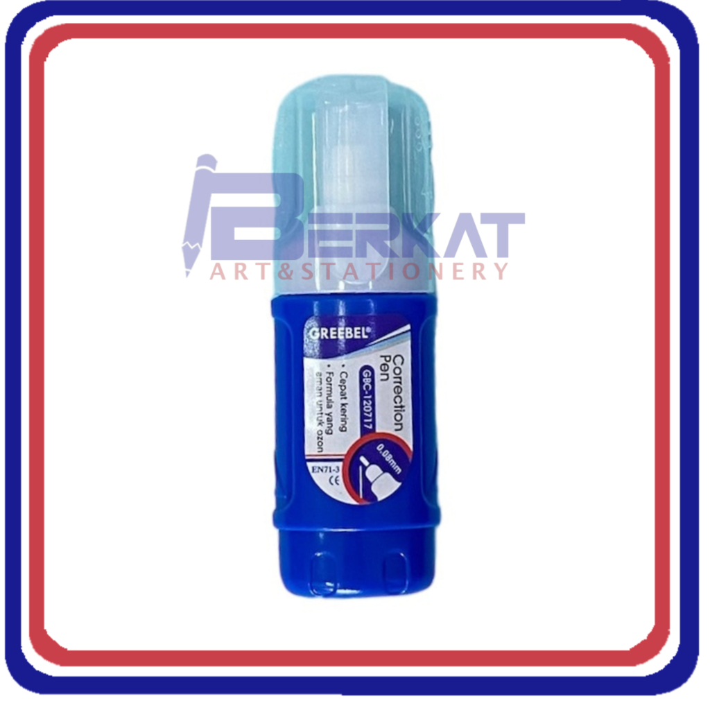 

Tip Ex Cair / Correction Pen Mini Biru GREEBEL GBC 120717