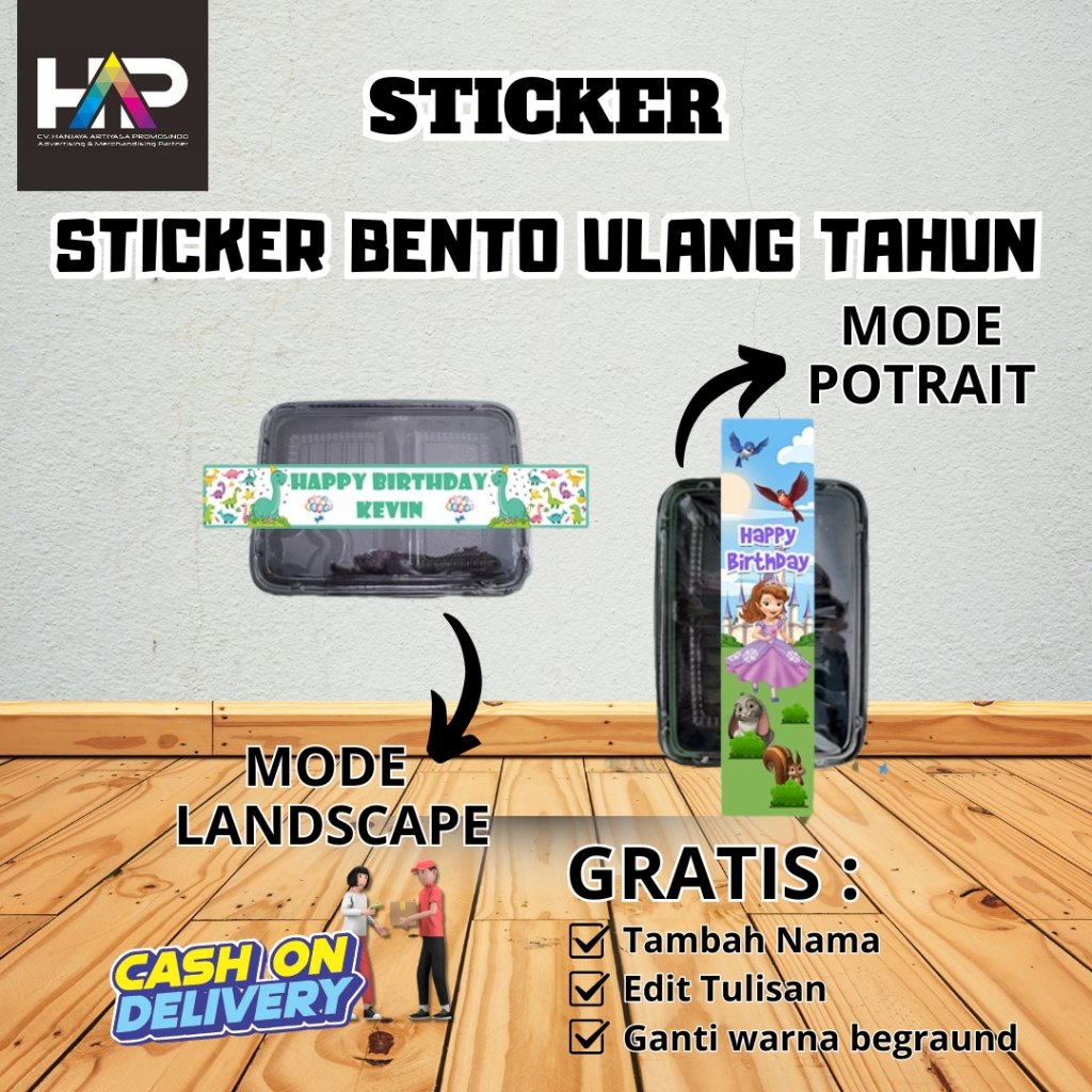 

STICKER BENTO ULANG TAHUN | STICKER BOX BENTO